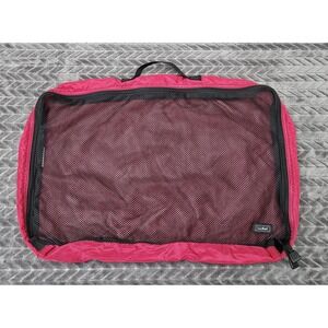L.L. Bean Travel Toiletry Bag Red Nylon Mesh Organizer Carry‎ On